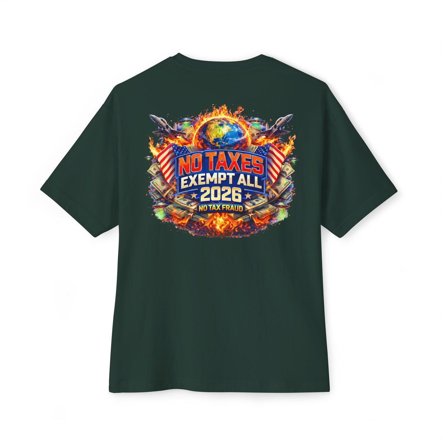 No Taxes Exempt All 2026 Tee — Patriotic Political Graphic T-Shirt