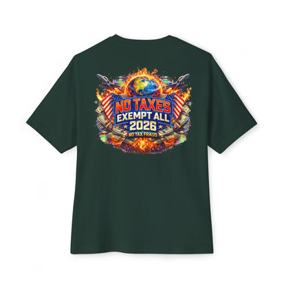 No Taxes Exempt All 2026 Tee — Patriotic Political Graphic T-Shirt