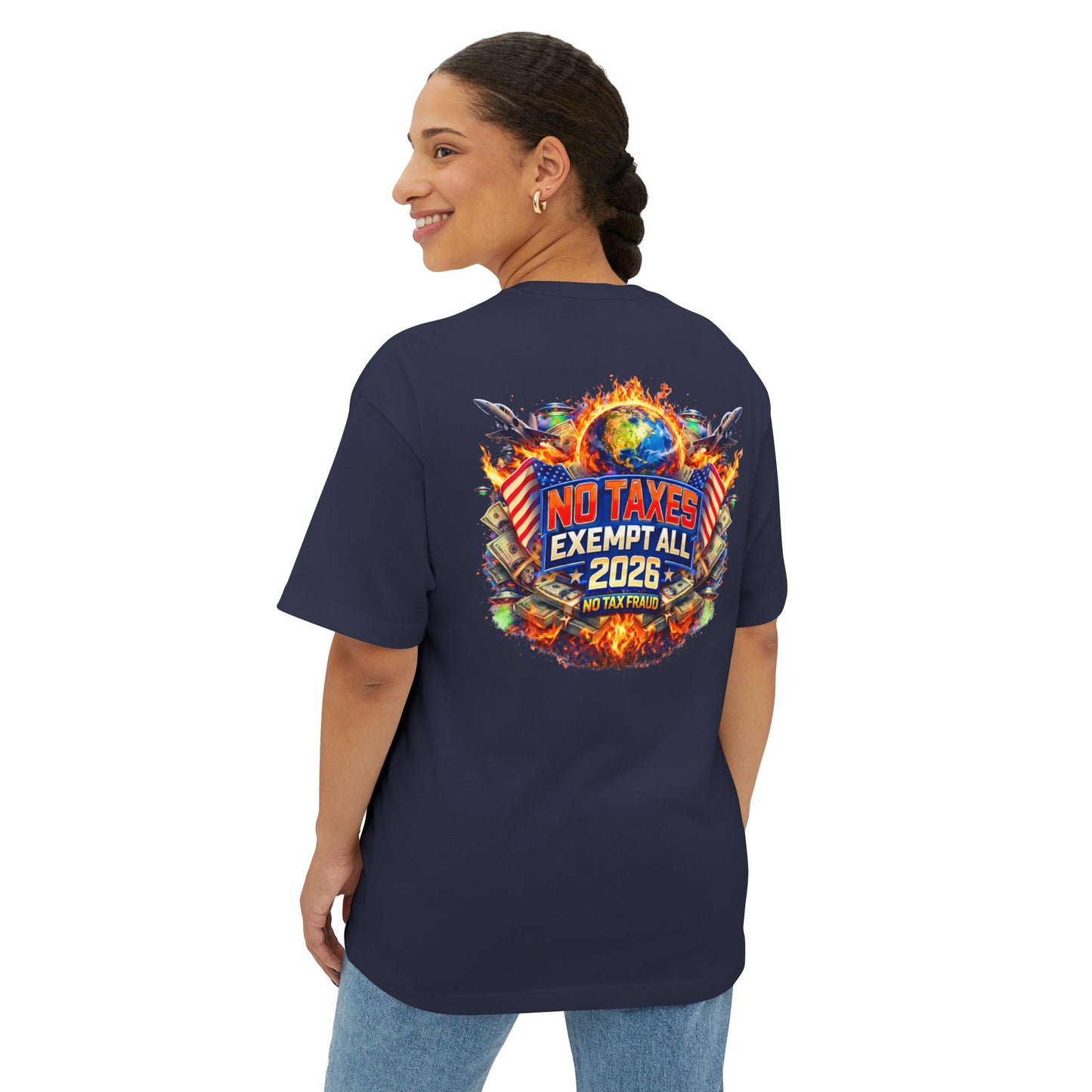 No Taxes Exempt All 2026 Tee — Patriotic Political Graphic T-Shirt