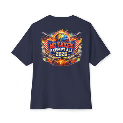 No Taxes Exempt All 2026 Tee — Patriotic Political Graphic T-Shirt