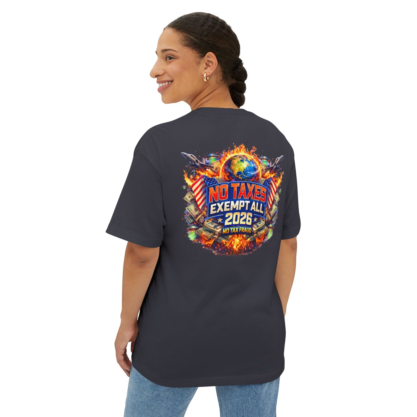 No Taxes Exempt All 2026 Tee — Patriotic Political Graphic T-Shirt