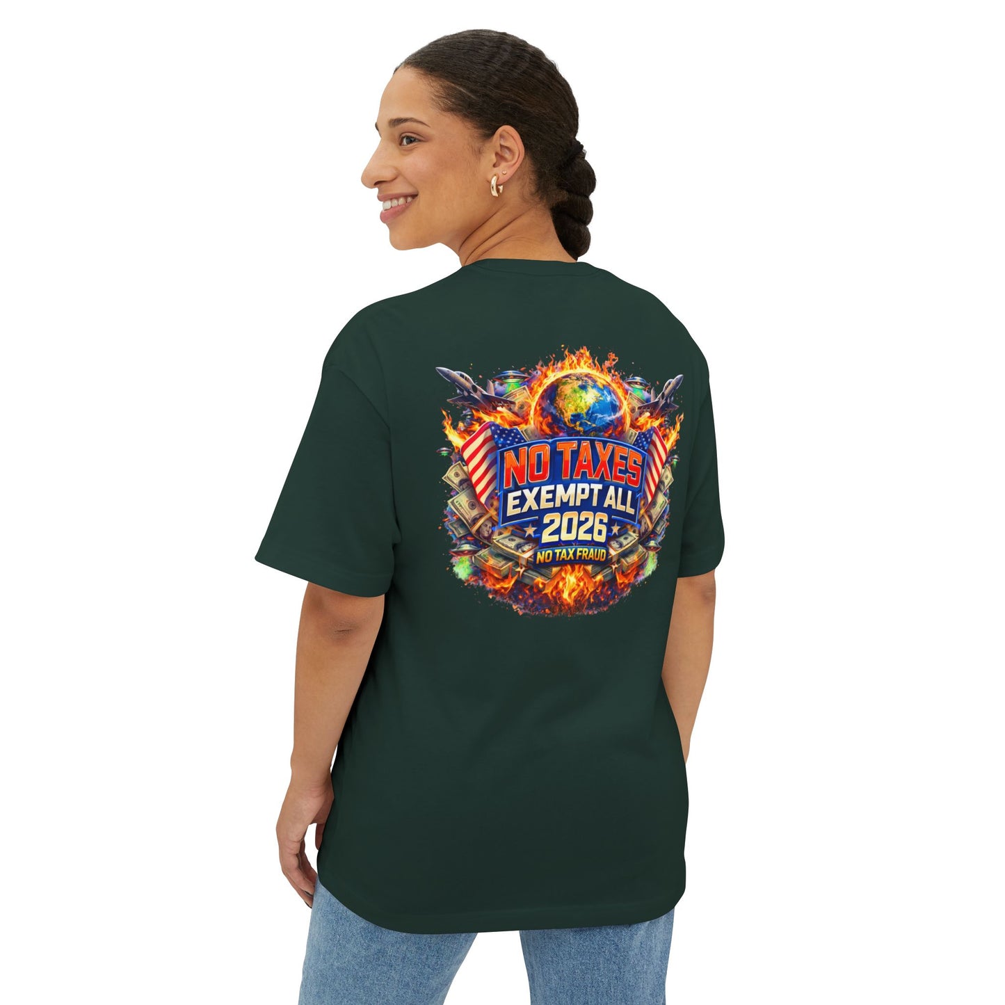 No Taxes Exempt All 2026 Tee — Patriotic Political Graphic T-Shirt