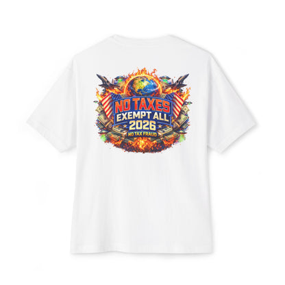 No Taxes Exempt All 2026 Tee — Patriotic Political Graphic T-Shirt
