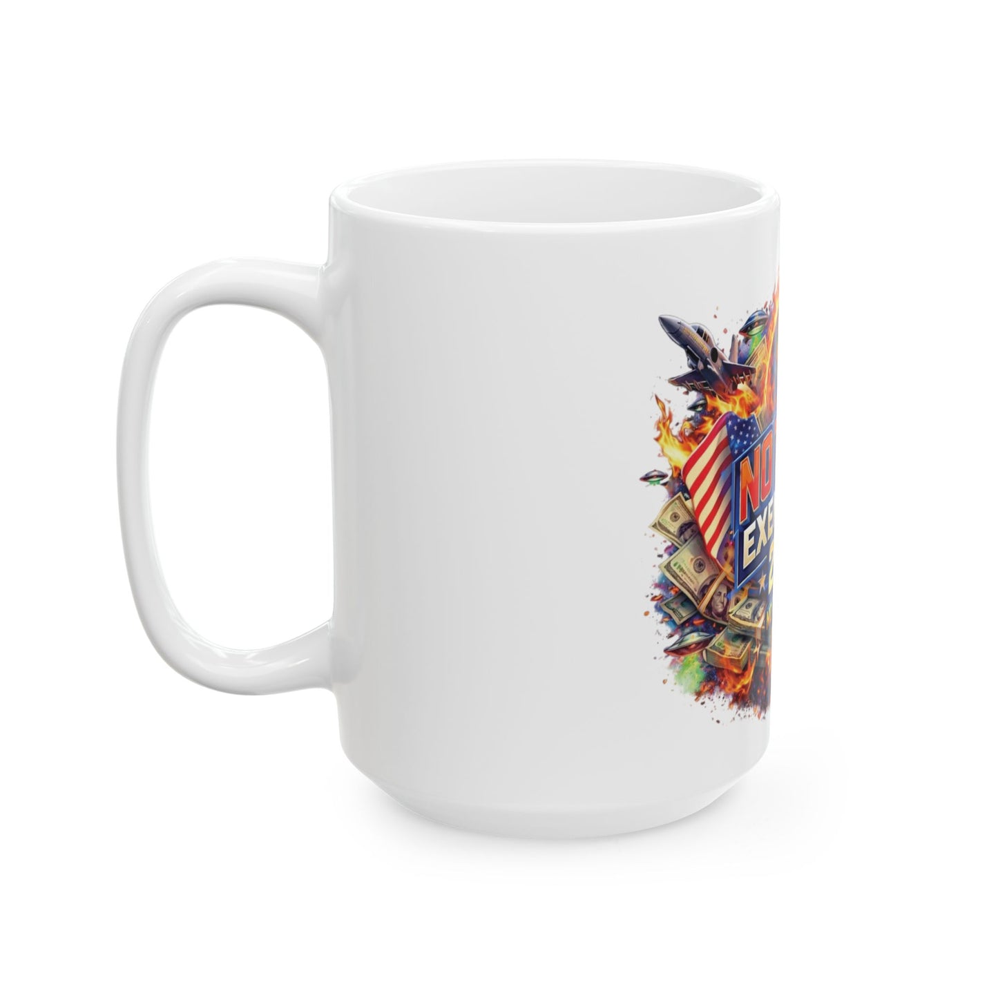 No Taxes Exempt All 2026 Ceramic Mug – Patriotic Anti-Tax Protest Coffee Cup