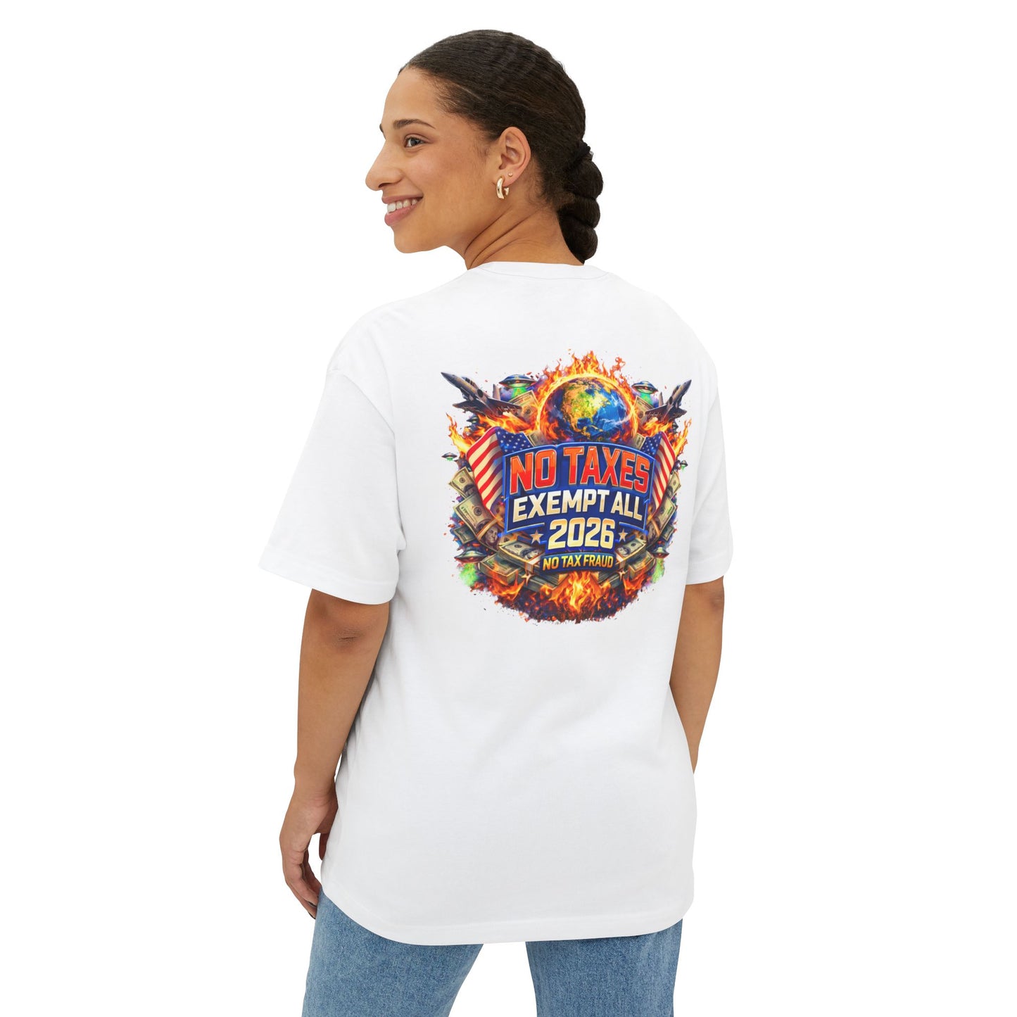 No Taxes Exempt All 2026 Tee — Patriotic Political Graphic T-Shirt
